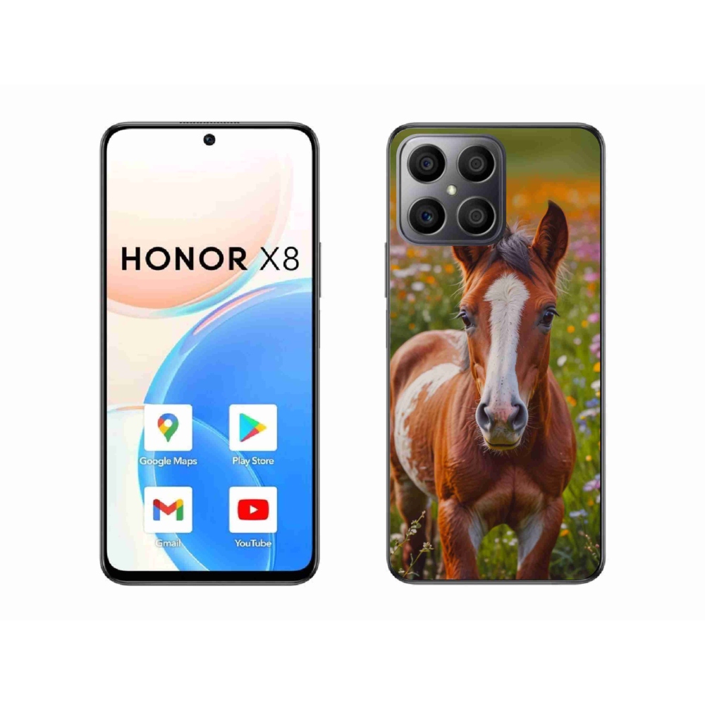 Gélový kryt mmCase na Honor X8 - roztomilé žriebä