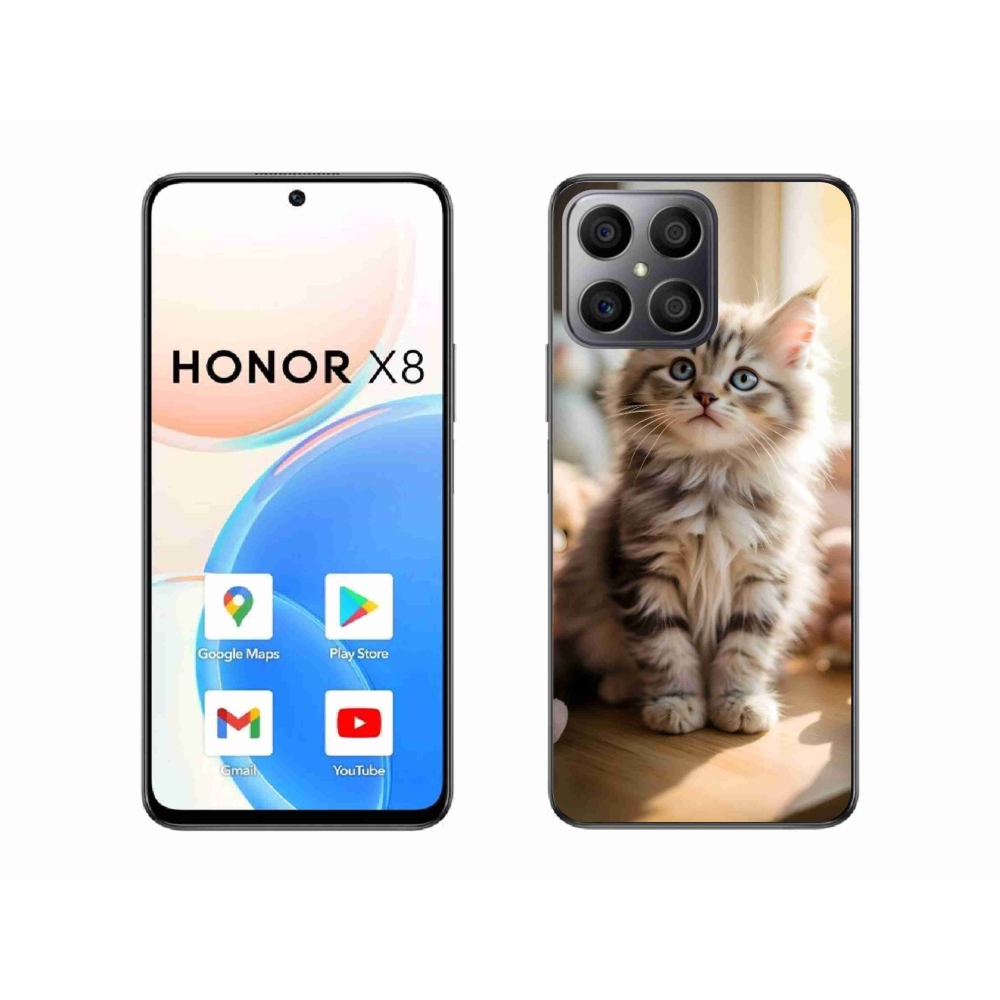Gélový kryt mmCase na Honor X8 - roztomilé mačiatko 10