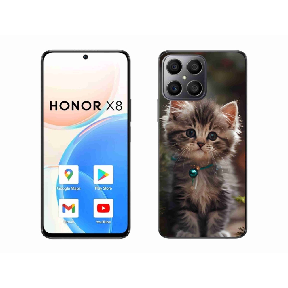 Gélový kryt mmCase na Honor X8 - roztomilé mačiatko 11