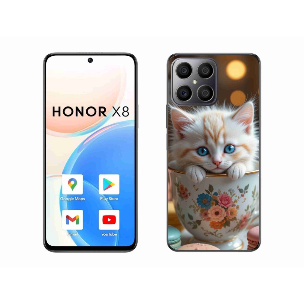 Gélový kryt mmCase na Honor X8 - roztomilé mačiatko 6