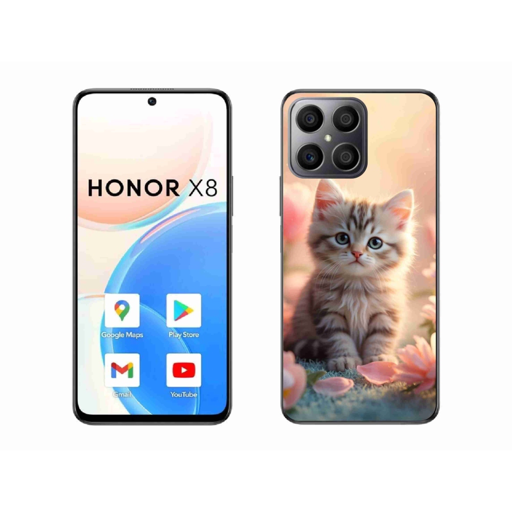 Gélový kryt mmCase na Honor X8 - roztomilé mačiatko 8