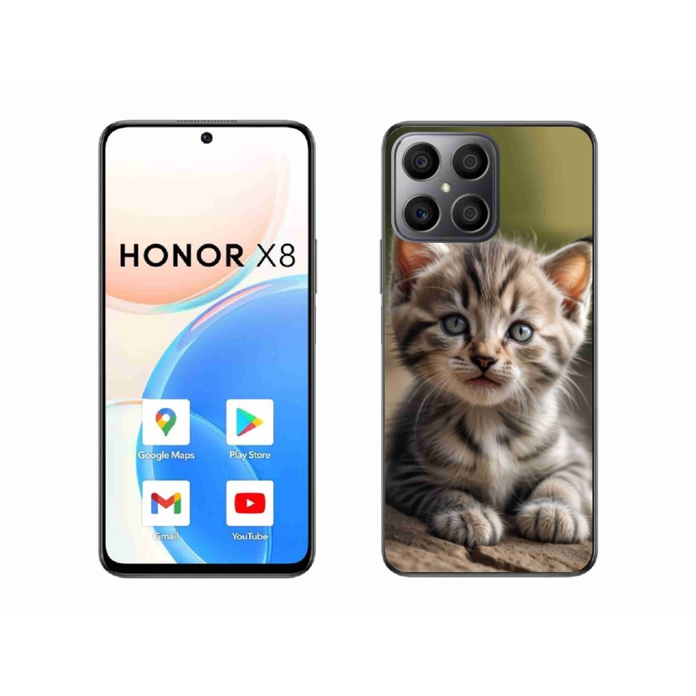 Gélový kryt mmCase na Honor X8 - roztomilé mačiatko 9