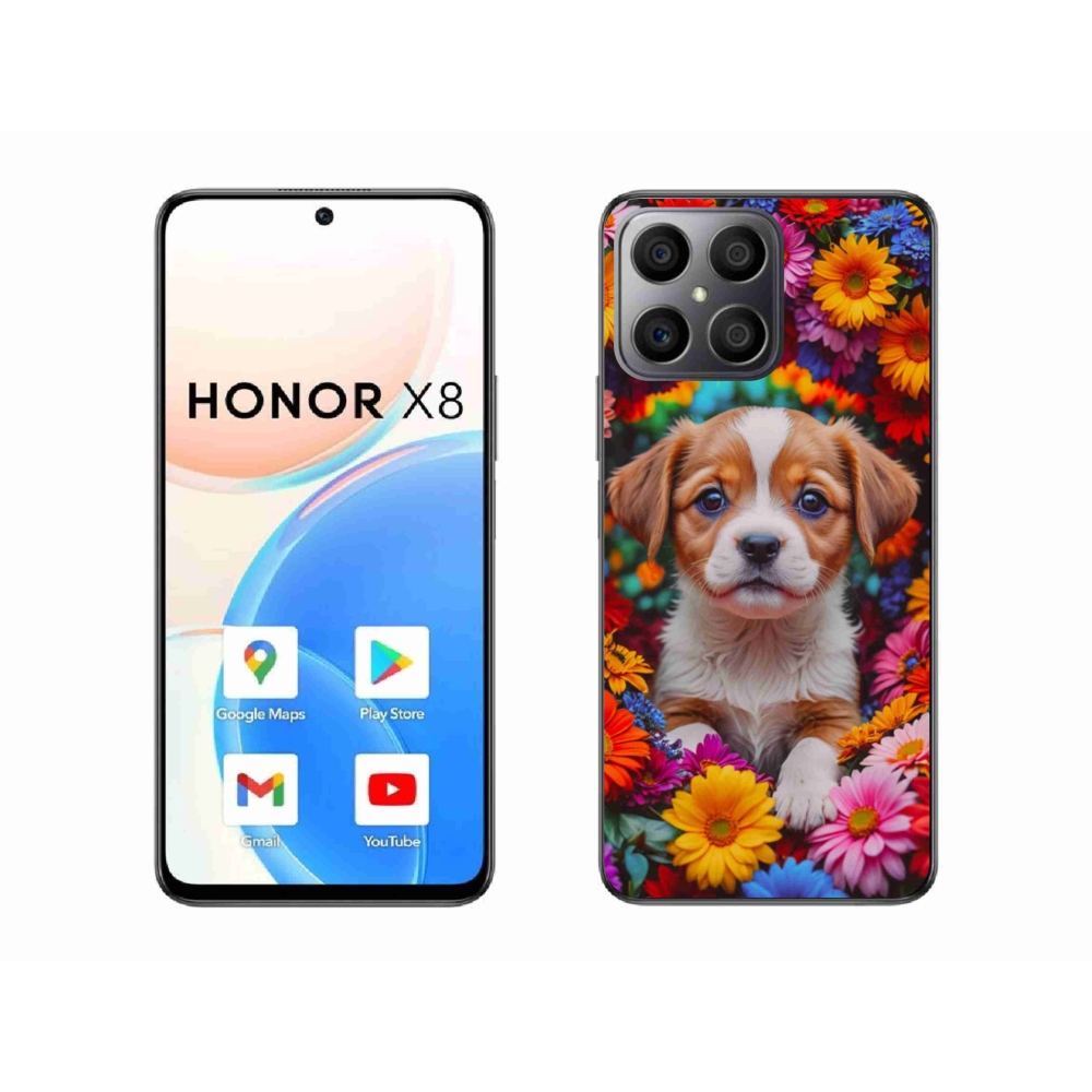 Gélový kryt mmCase na Honor X8 - roztomilé šteňa