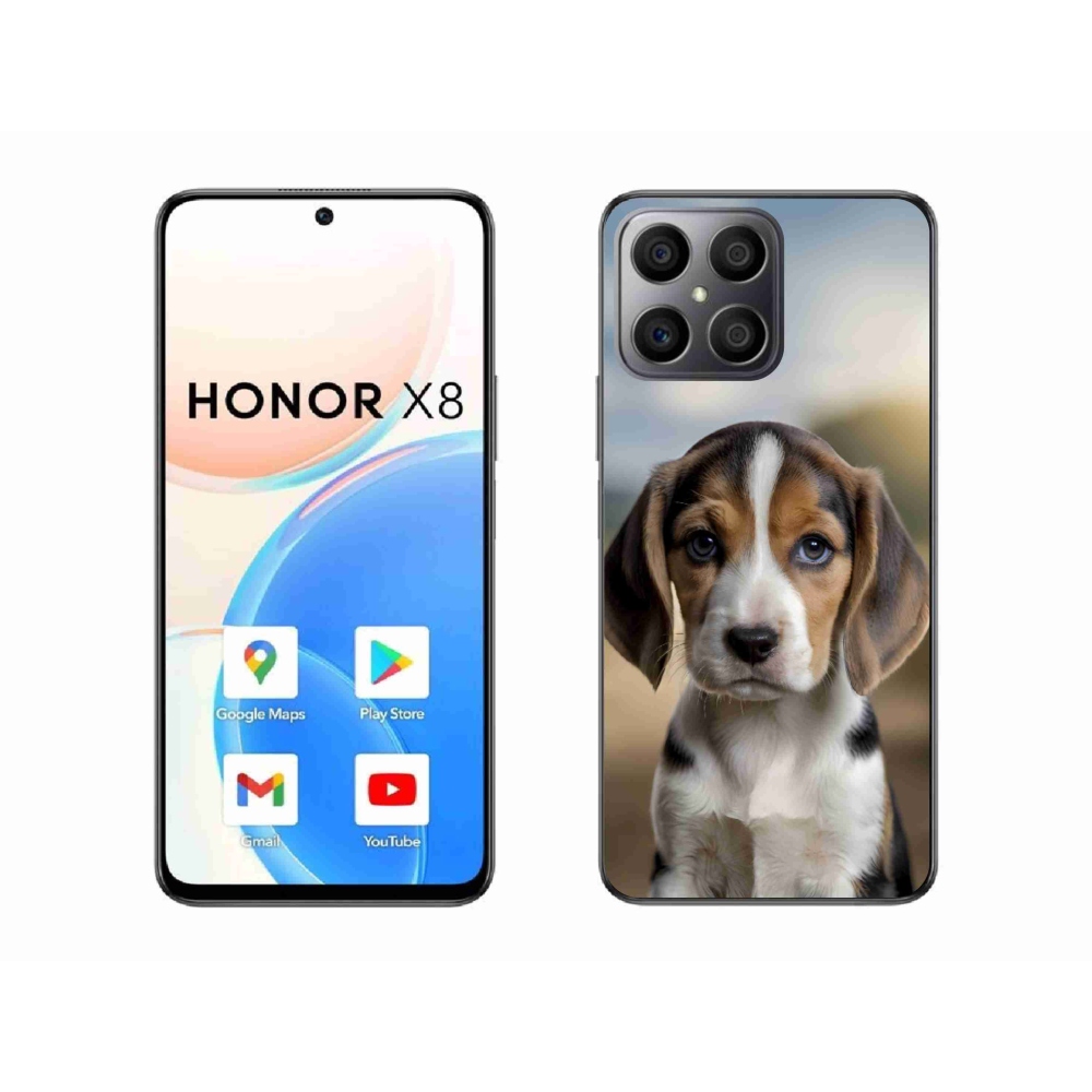 Gélový kryt mmCase na Honor X8 - roztomilý bígl