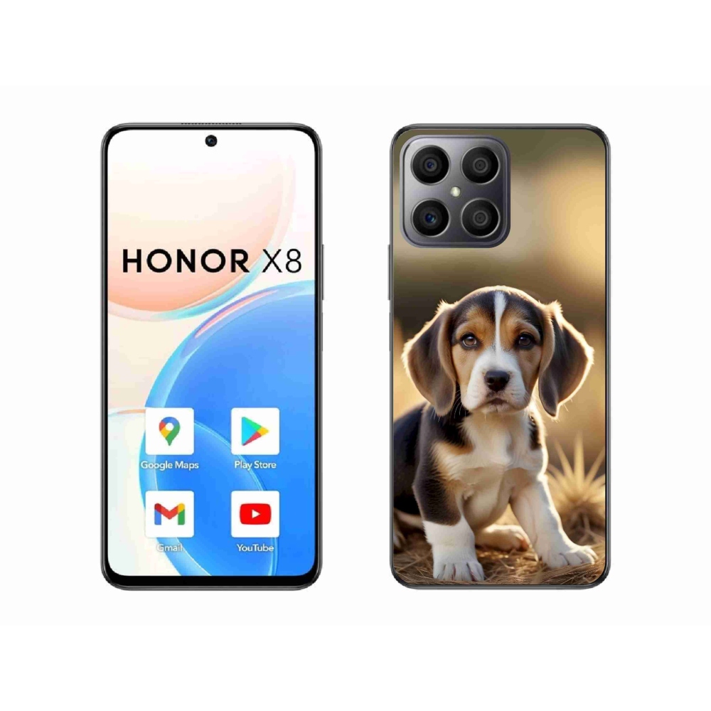 Gélový kryt mmCase na Honor X8 - roztomilý bígl