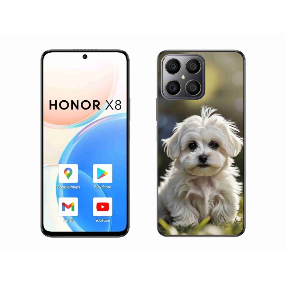 Gélový kryt mmCase na Honor X8 - roztomilý maltézsky psík