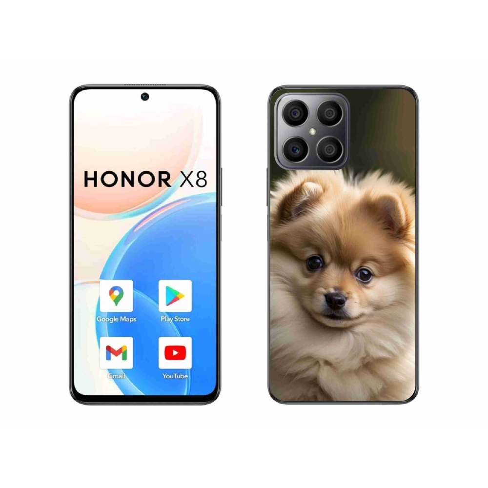 Gélový kryt mmCase na Honor X8 - roztomilý pomeranian 2
