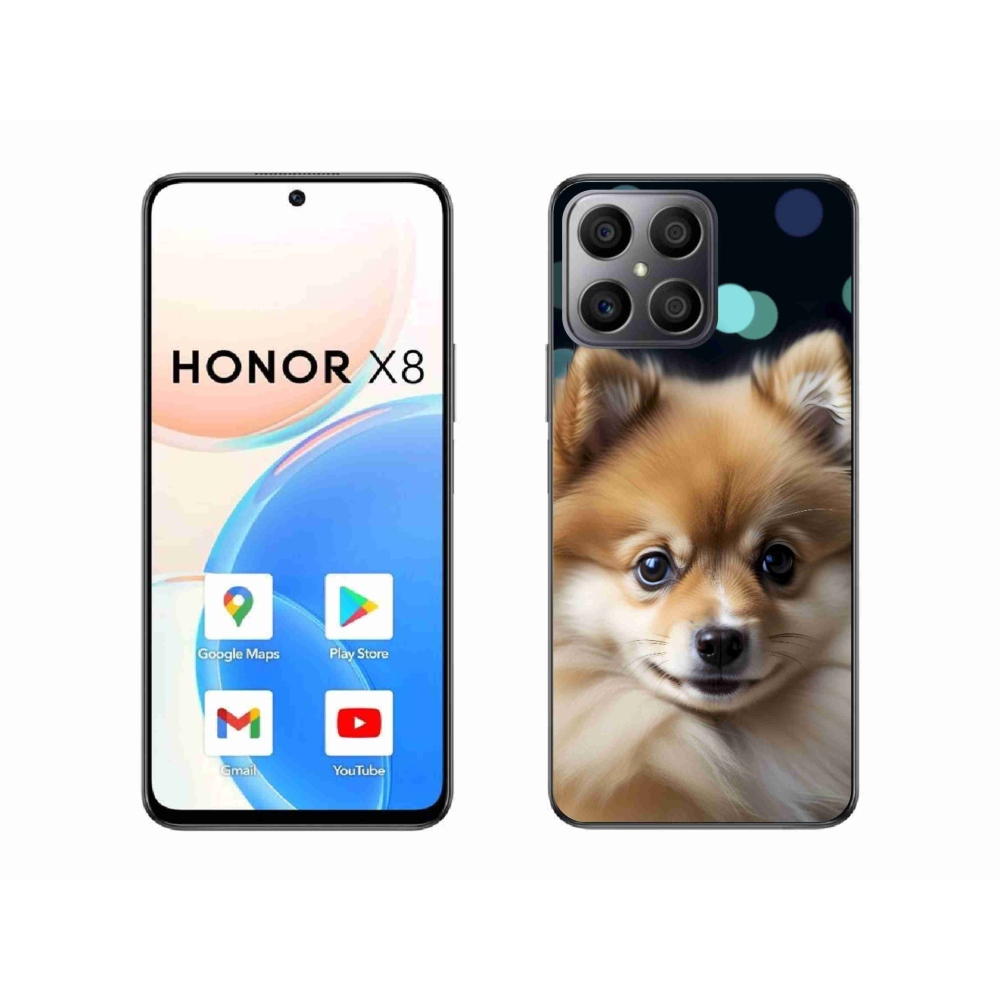 Gélový kryt mmCase na Honor X8 - roztomilý pomeranian