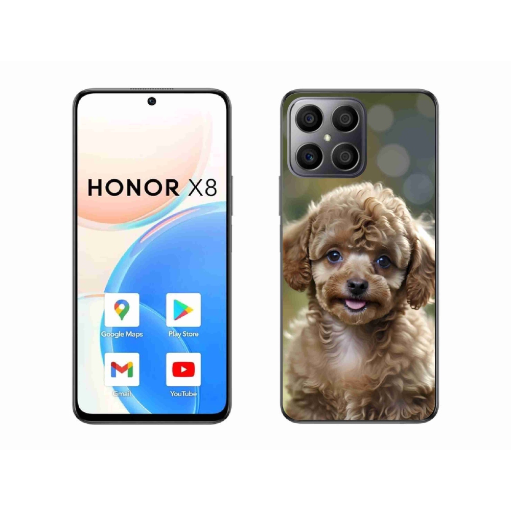 Gélový kryt mmCase na Honor X8 - roztomilý pudel