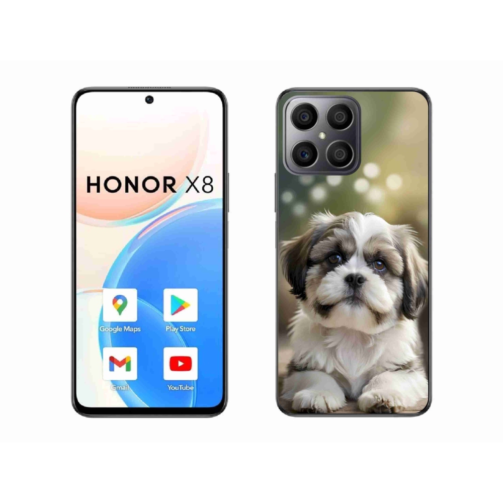 Gélový kryt mmCase na Honor X8 - roztomilý shih-tzu