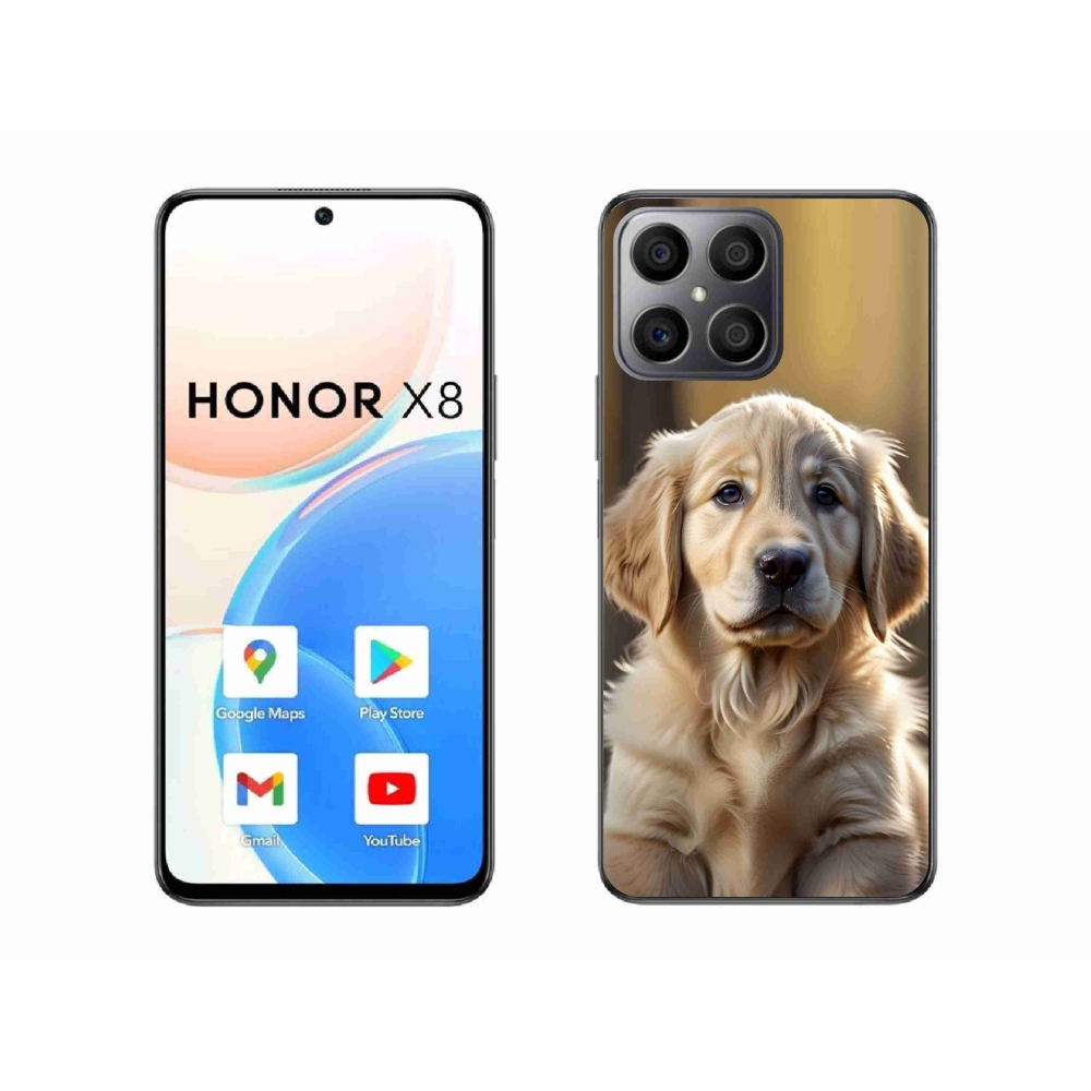 Gélový kryt mmCase na Honor X8 - roztomilý zlatý retriever