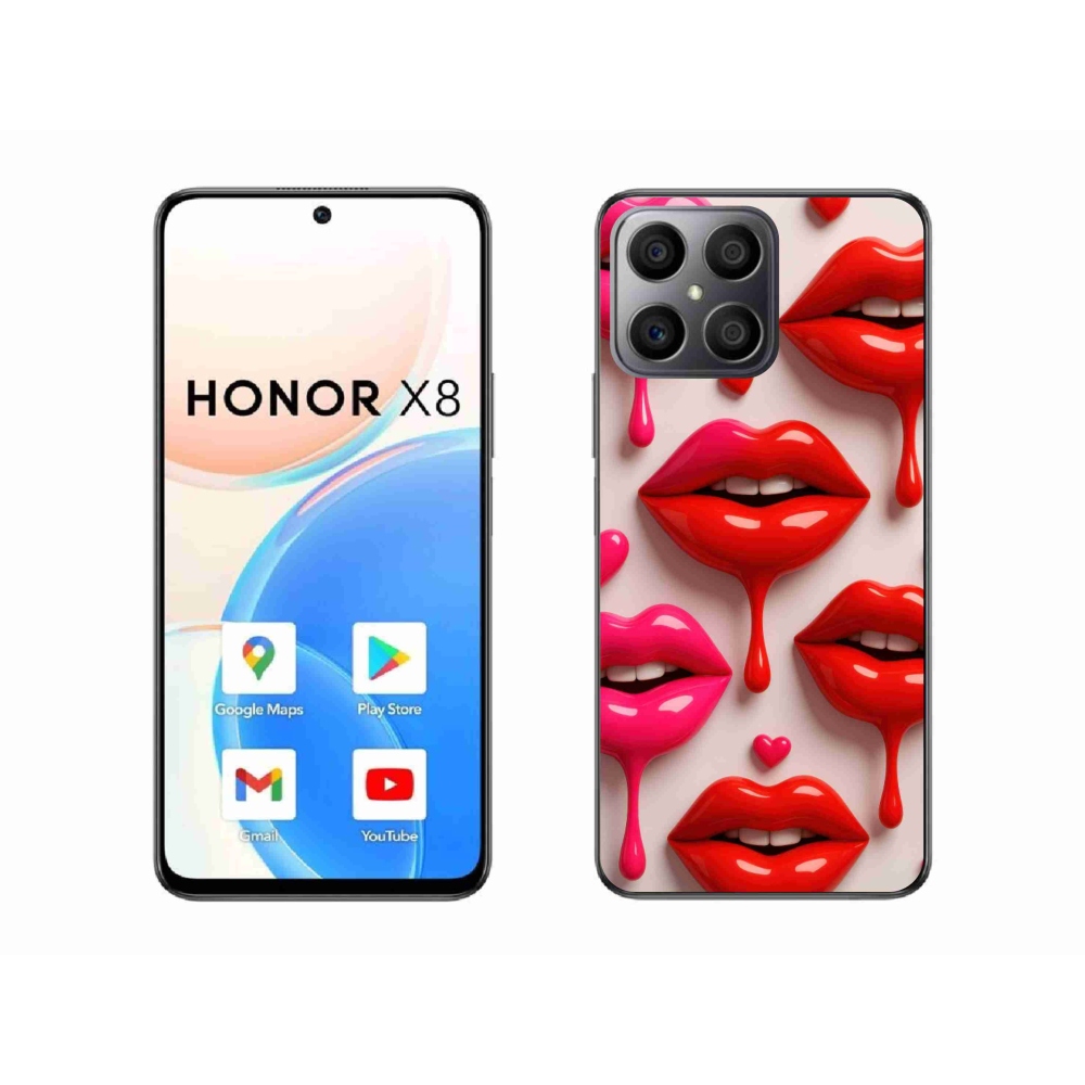 Gélový kryt mmCase na Honor X8 - pery 2