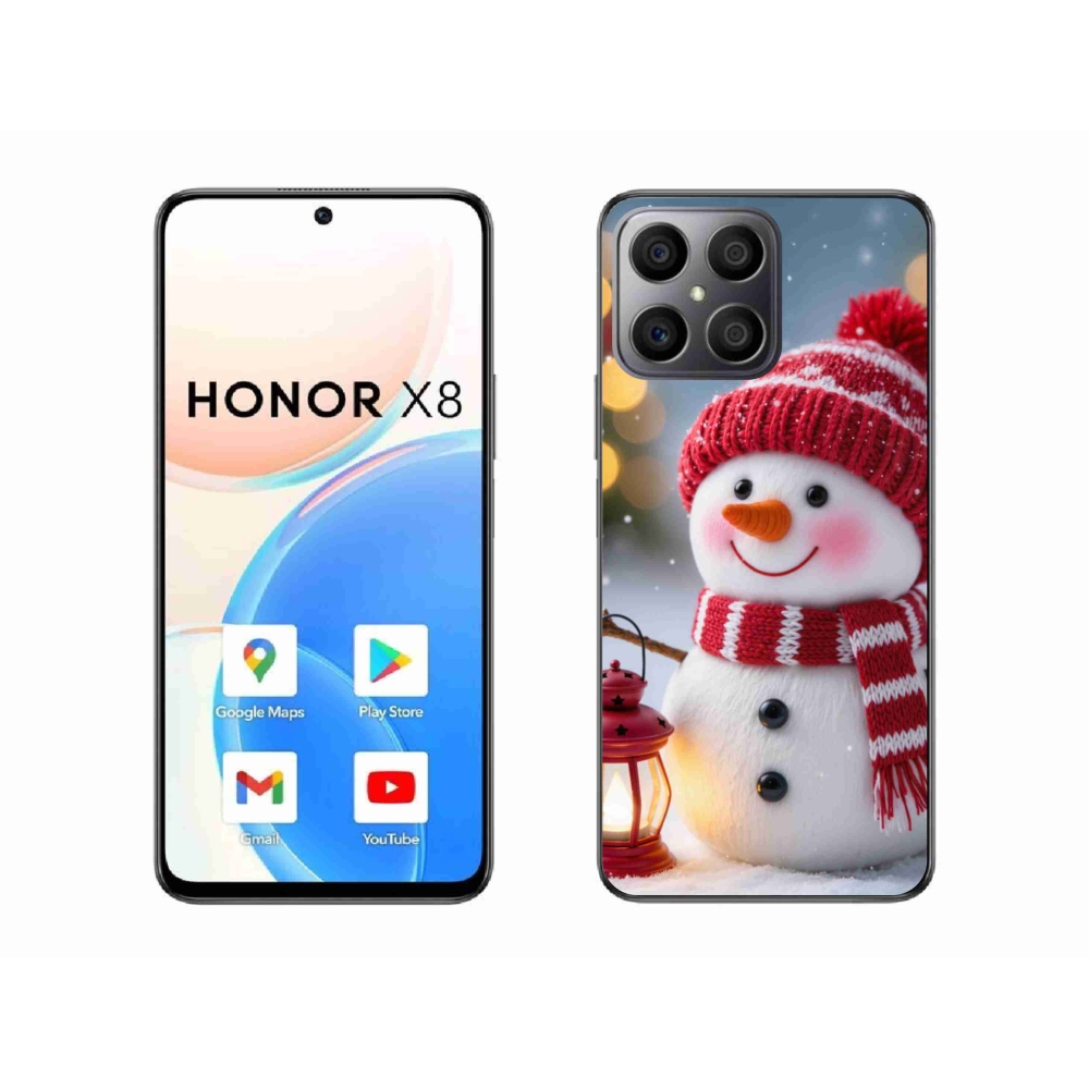 Gélový kryt mmCase na Honor X8 - snehuliak 2