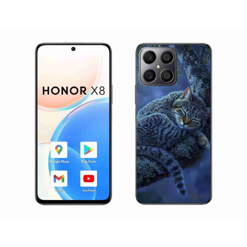 Gélový kryt mmCase na Honor X8 - spiaca mačka