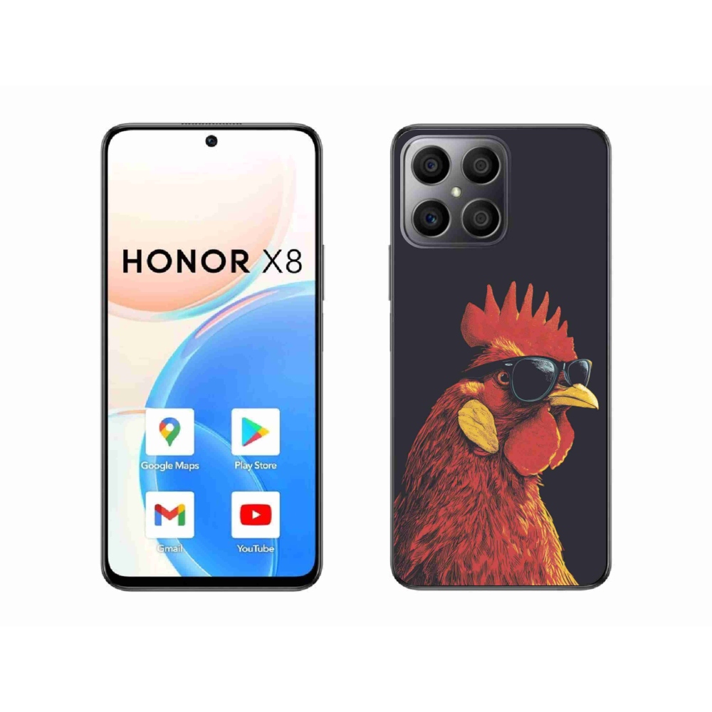 Gélový kryt mmCase na Honor X8 - štýlový kohút