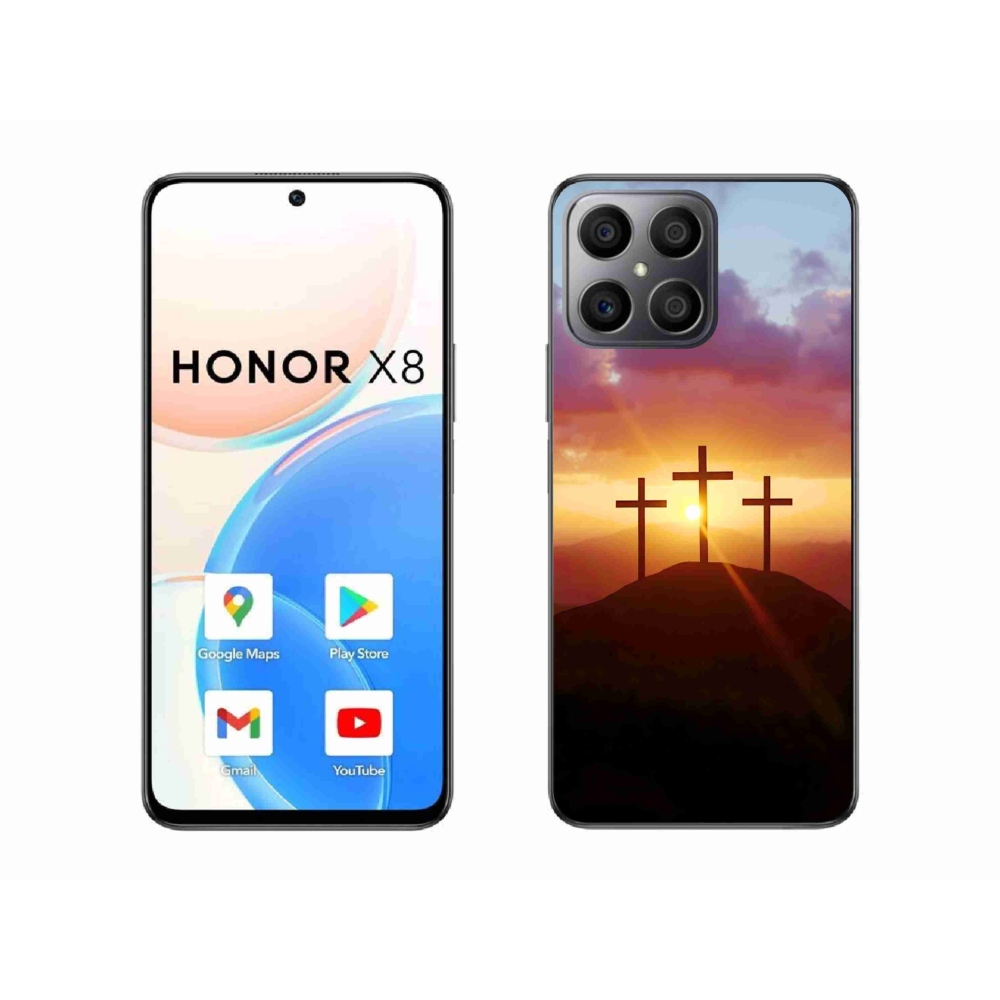 Gélový kryt mmCase na Honor X8 - tri kríža