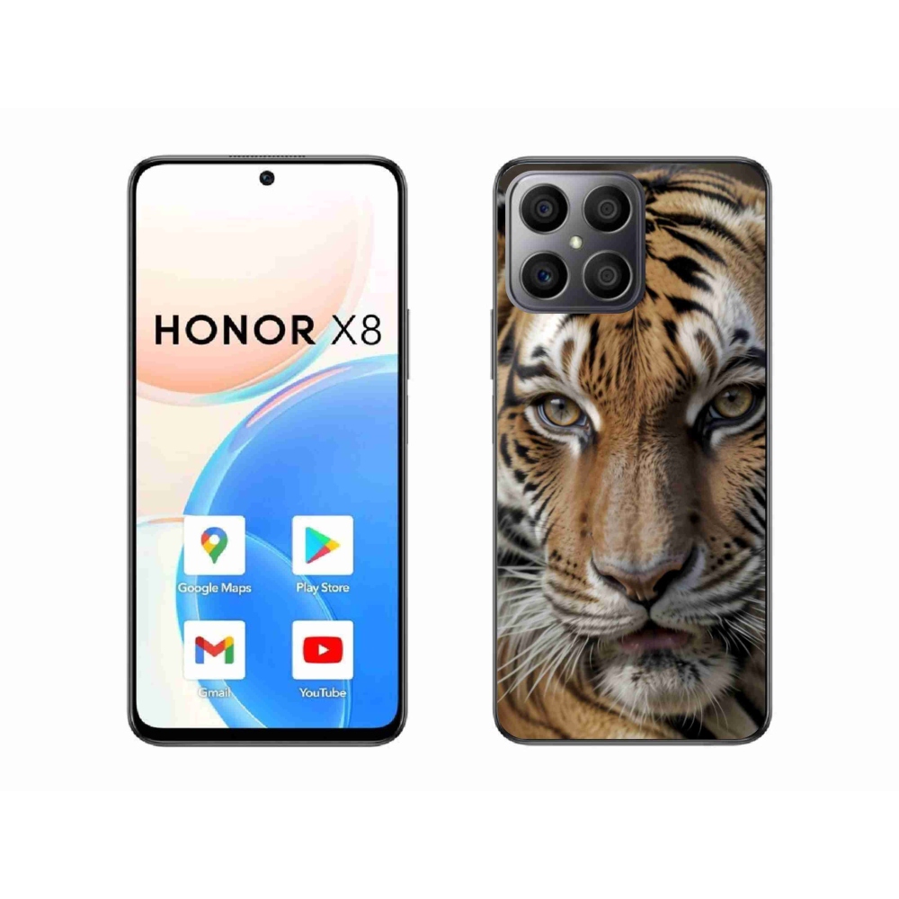 Gélový kryt mmCase na Honor X8 - tigrie pohľad