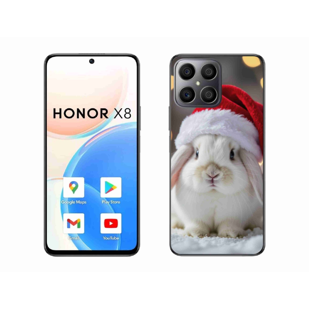 Gélový kryt mmCase na Honor X8 - vianočný králik
