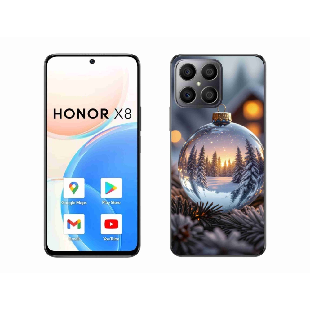 Gélový kryt mmCase na Honor X8 - vianočná ozdoba