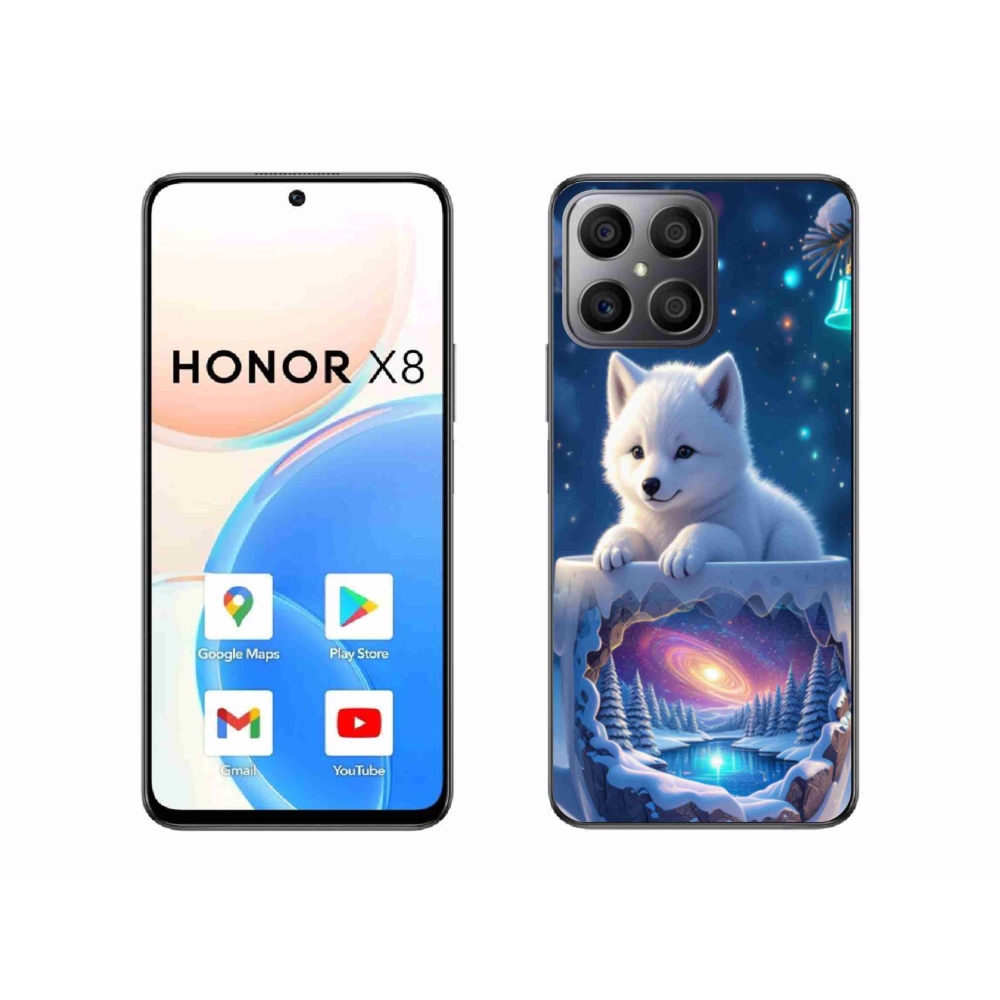 Gélový kryt mmCase na Honor X8 - vianočné šteňa