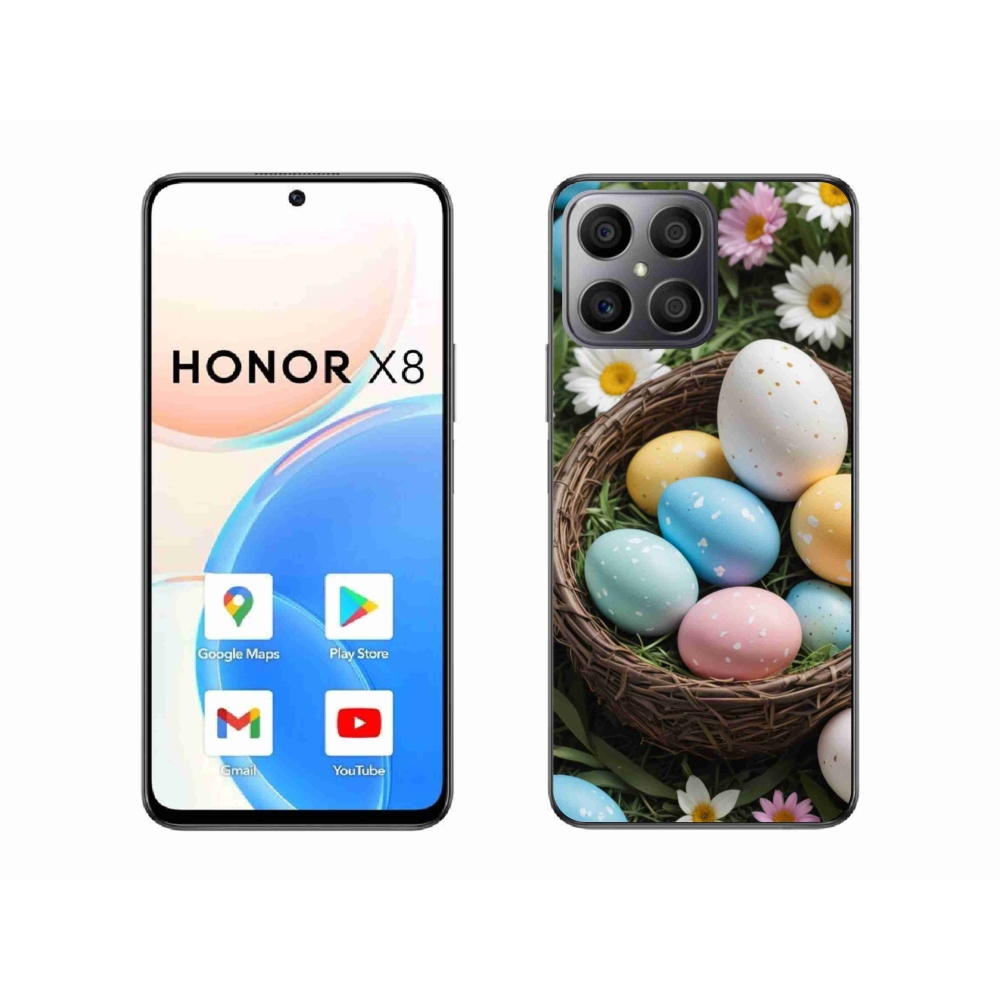 Gélový kryt mmCase na Honor X8 - veľkonočné vajíčka 2