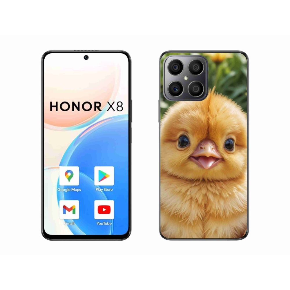 Gélový kryt mmCase na Honor X8 - veselé kuriatko