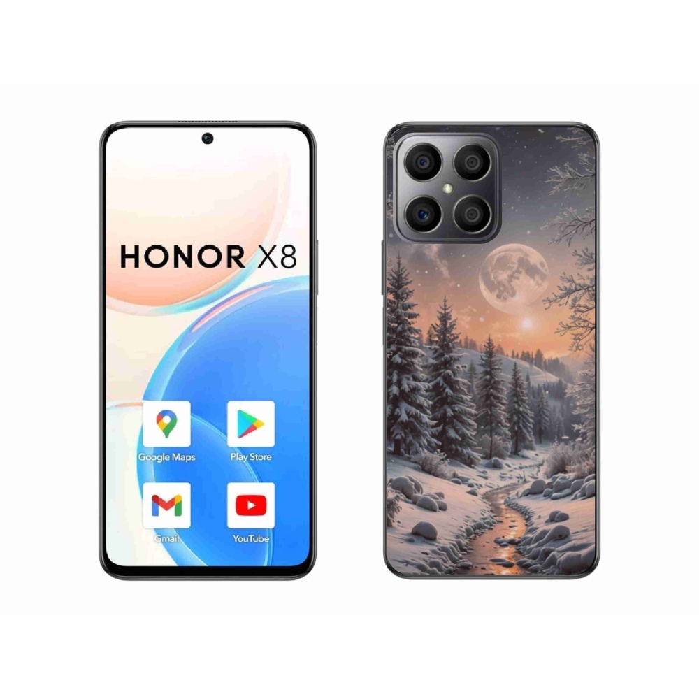 Gélový kryt mmCase na Honor X8 - zimná krajina 2