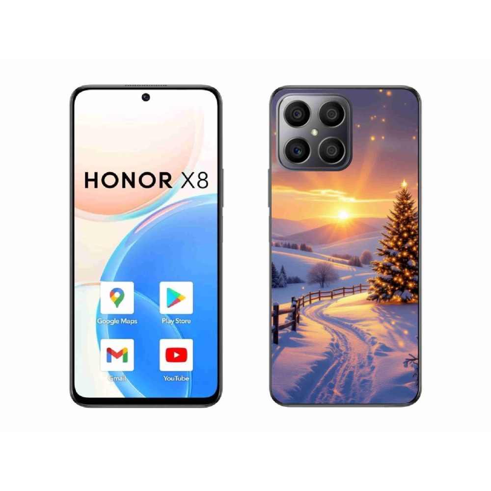 Gélový kryt mmCase na Honor X8 - zimná krajina