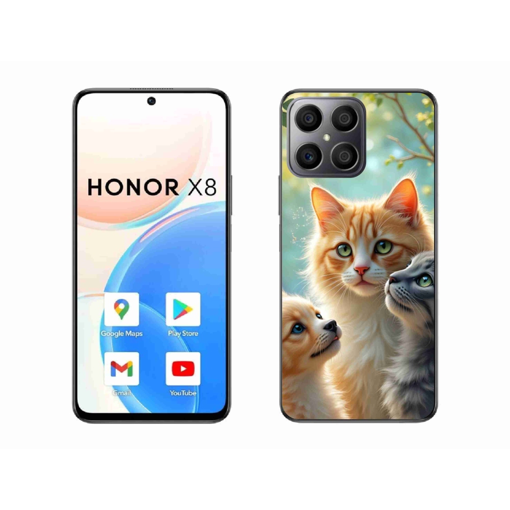 Gélový kryt mmCase na Honor X8 - zvieracie priateľstvo 2