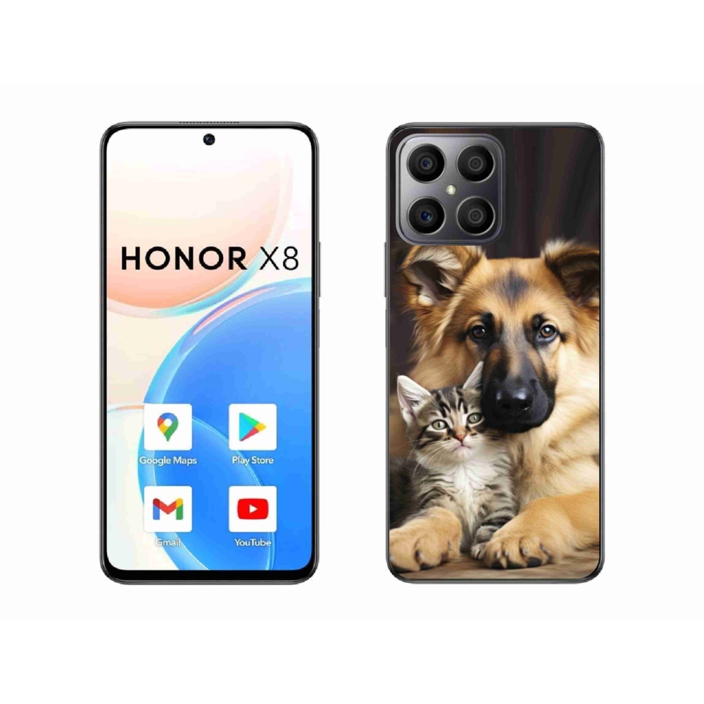 Gélový kryt mmCase na Honor X8 - zvieracie priateľstvo