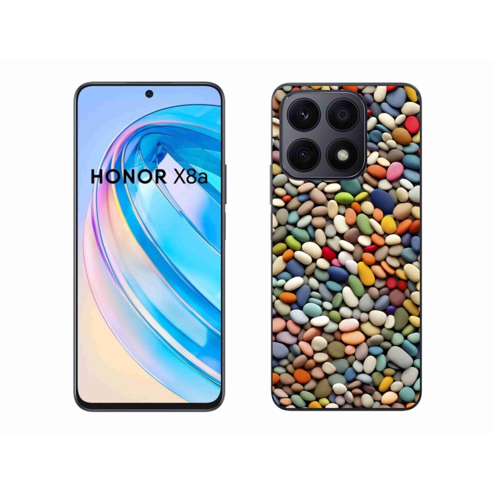 Gélový kryt mmCase na Honor X8a - farebné kamienky 2