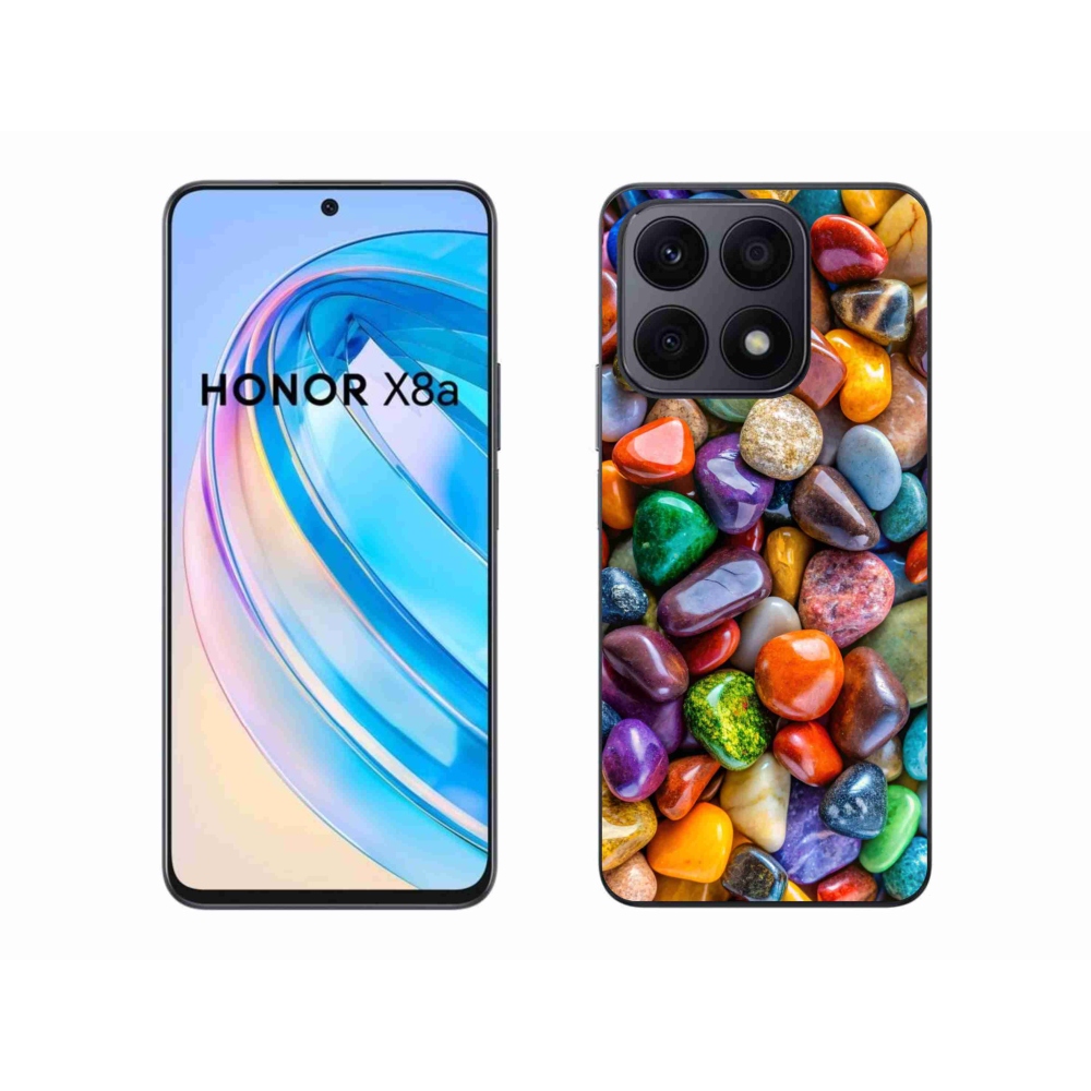 Gélový kryt mmCase na Honor X8a - farebné kamienky