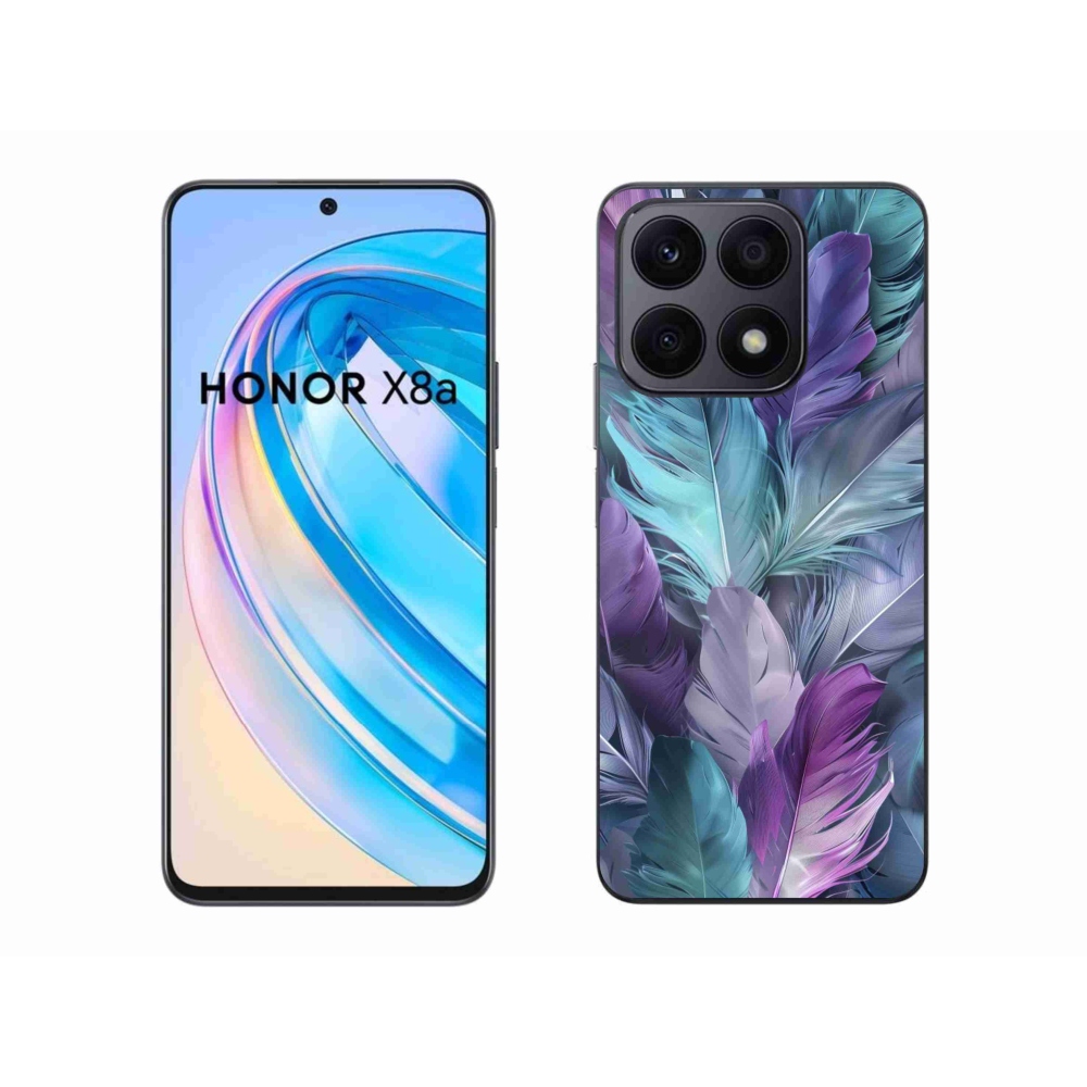 Gélový kryt mmCase na Honor X8a - farebné perie 2