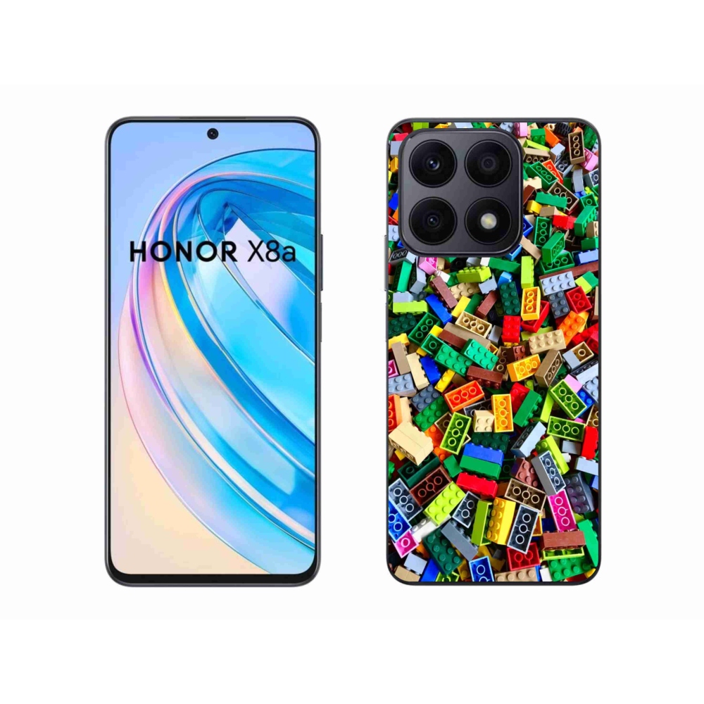 Gélový kryt mmCase na Honor X8a - farebné stavebné kocky