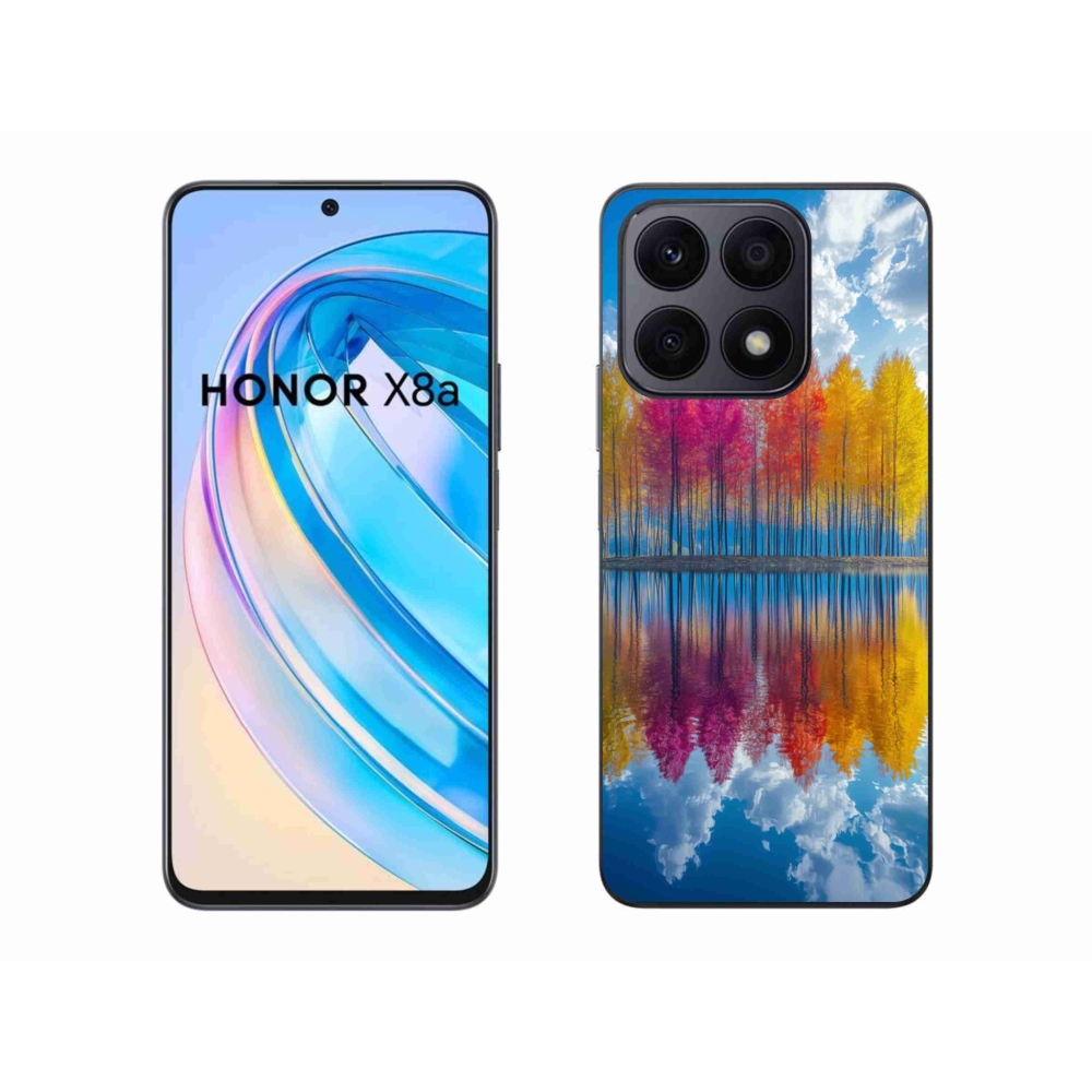Gélový kryt mmCase na Honor X8a - farebné stromy