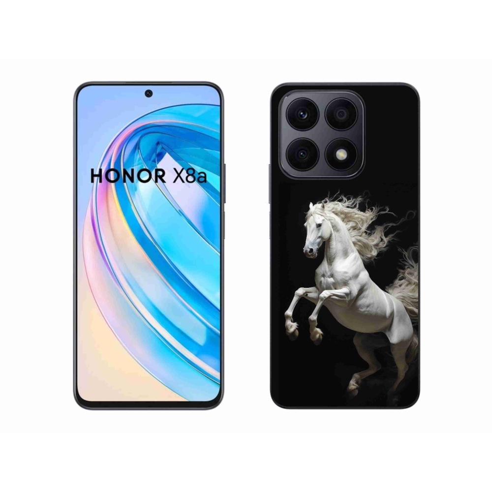 Gélový kryt mmCase na Honor X8a - biely kôň 4