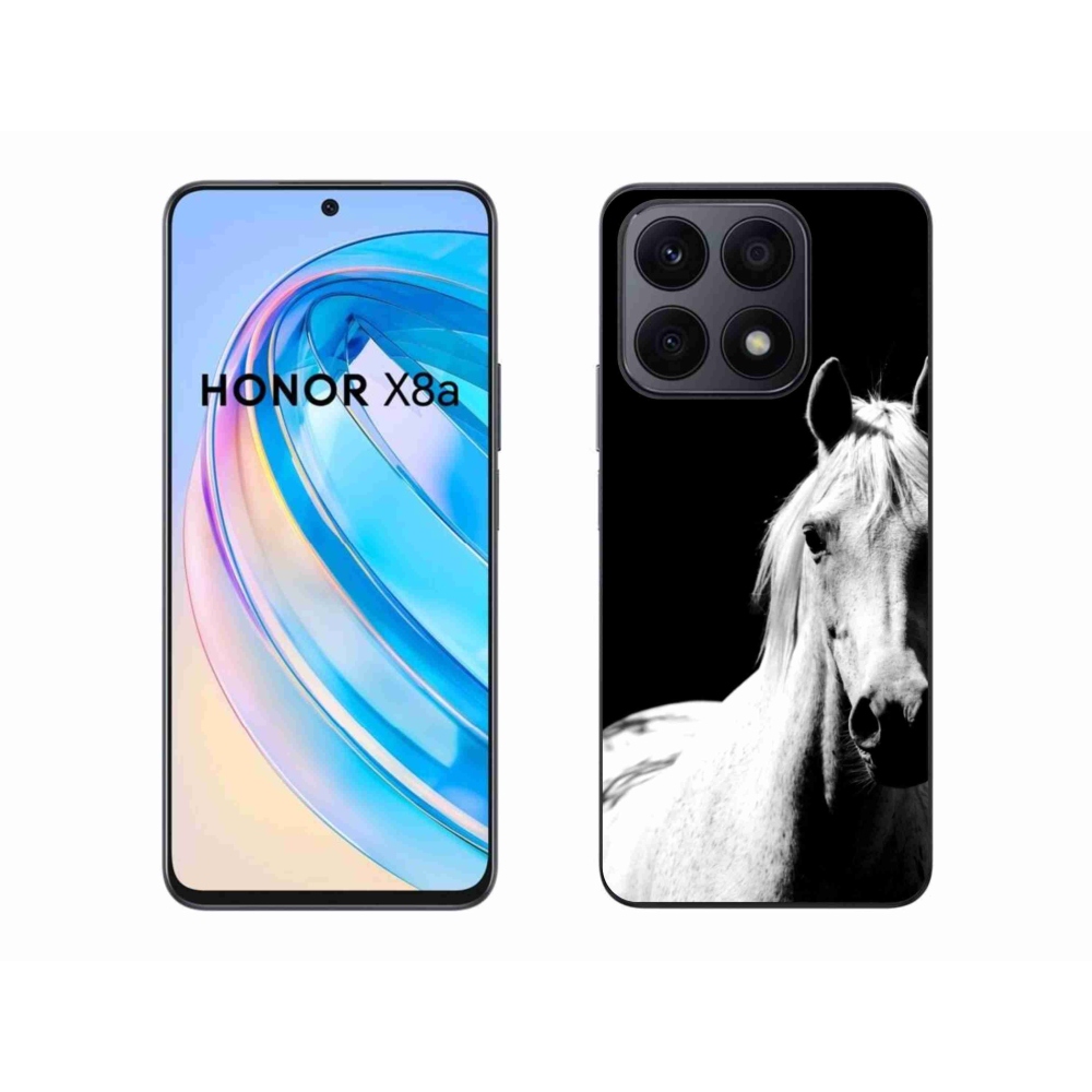 Gélový kryt mmCase na Honor X8a - biely kôň 5