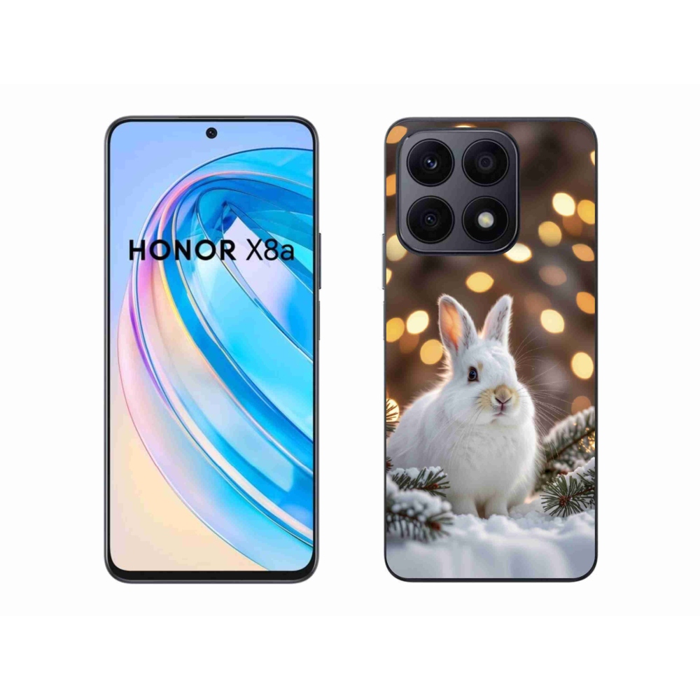 Gélový kryt mmCase na Honor X8a - biely zajac