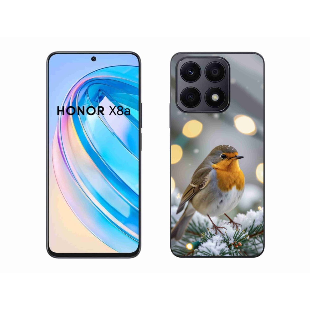 Gélový kryt mmCase na Honor X8a - červienka v zime