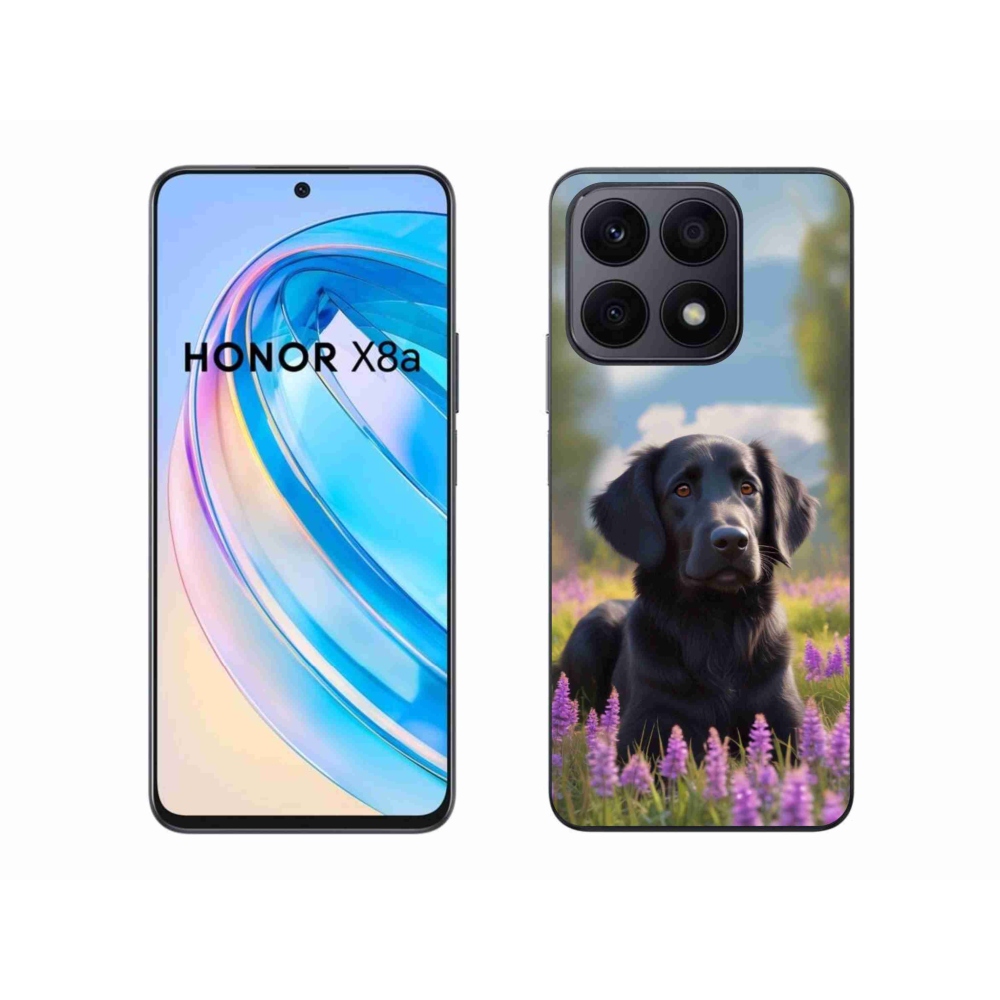 Gélový kryt mmCase na Honor X8a - elegantný čierny retriever