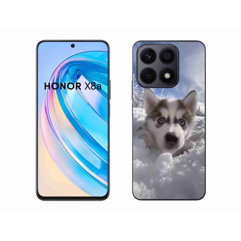 Gélový kryt mmCase na Honor X8a - husky v snehu