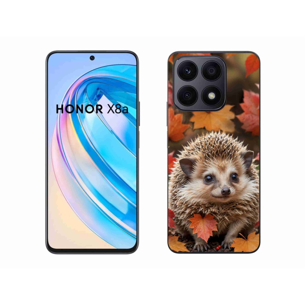 Gélový kryt mmCase na Honor X8a - ježko v lístí
