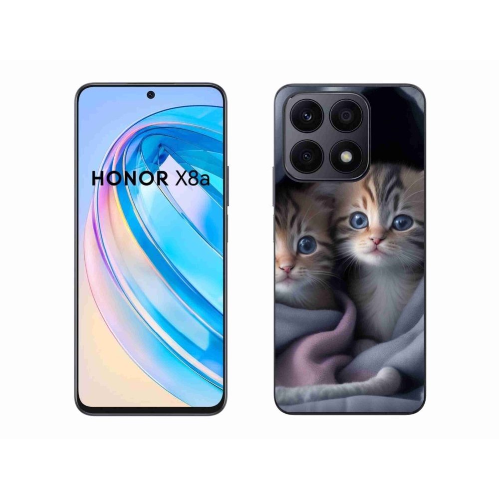 Gélový kryt mmCase na Honor X8a - mačacie duo 2