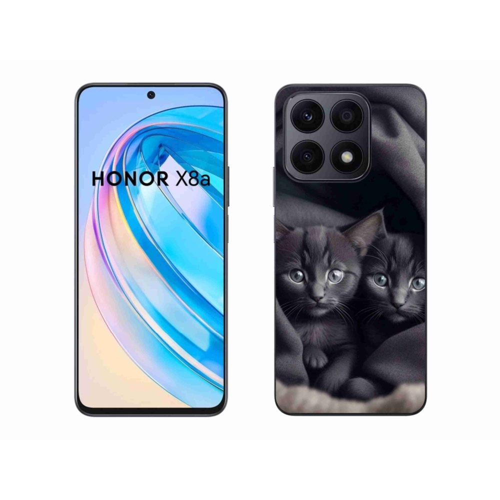 Gélový kryt mmCase na Honor X8a - mačacie duo