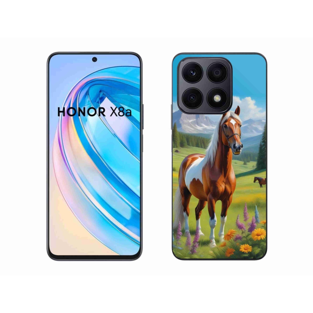 Gélový kryt mmCase na Honor X8a - kôň na lúke