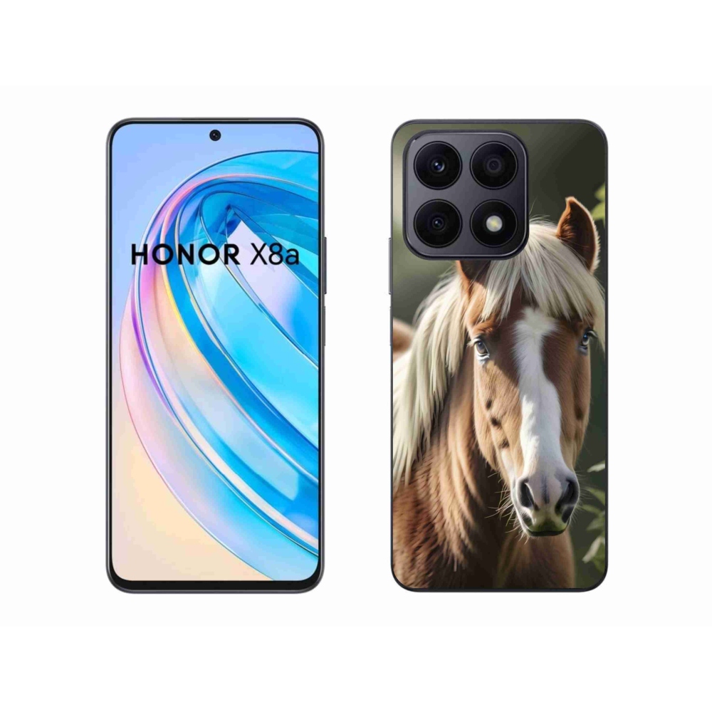 Gélový kryt mmCase na Honor X8a - kôň so svetlou hrivou