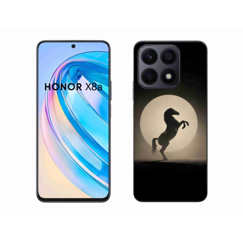 Gélový kryt mmCase na Honor X8a - kôň v siluete