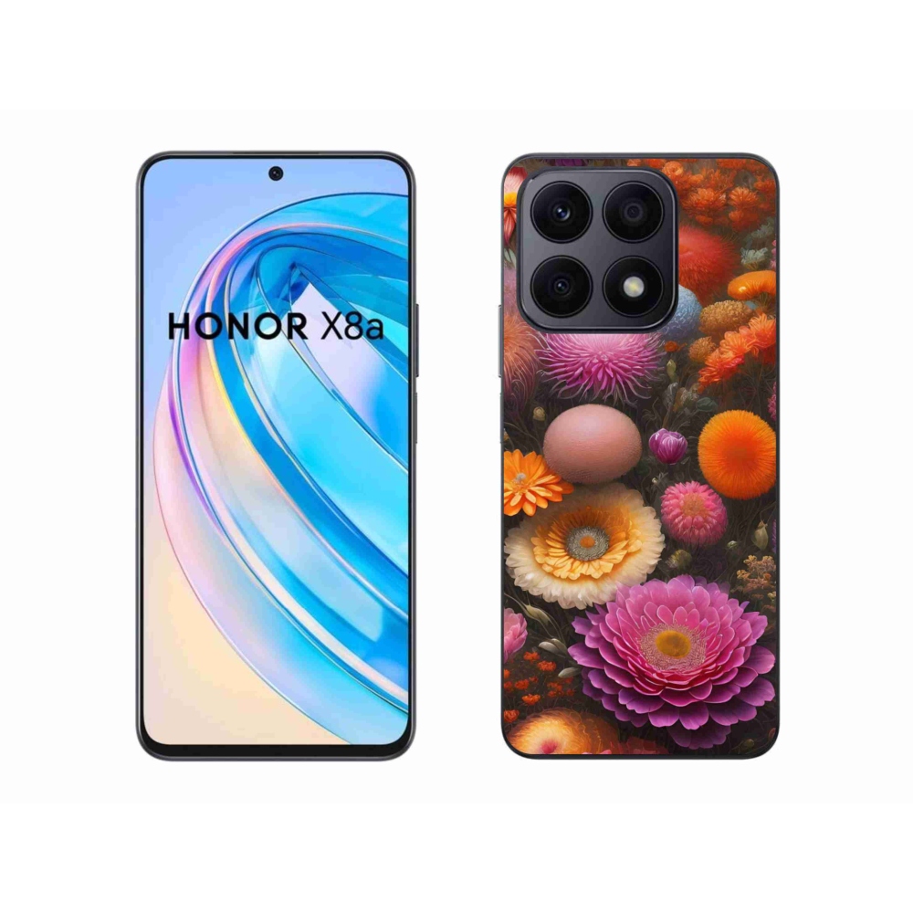Gélový kryt mmCase na Honor X8a - kvetinová kompozícia