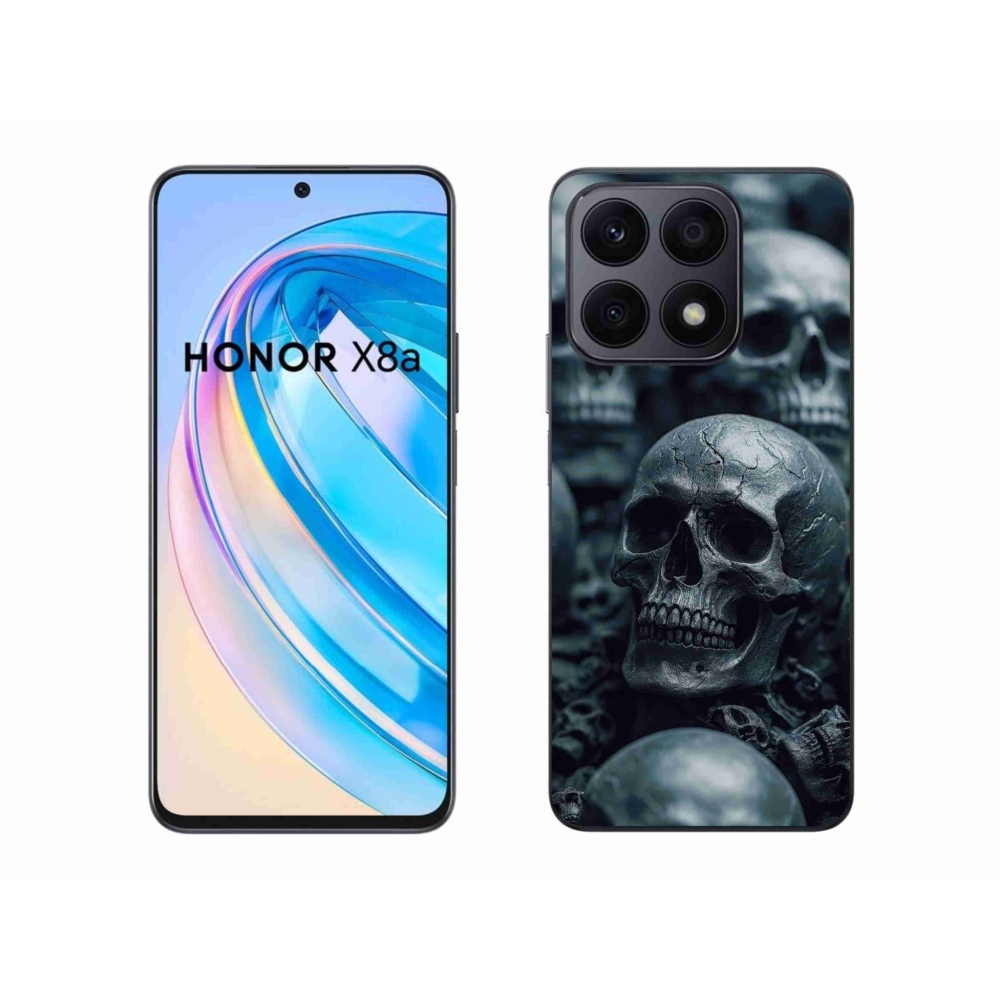 Gélový kryt mmCase na Honor X8a - lebka 2
