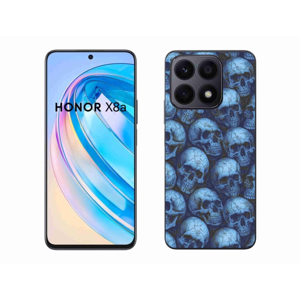 Gélový kryt mmCase na Honor X8a - lebky